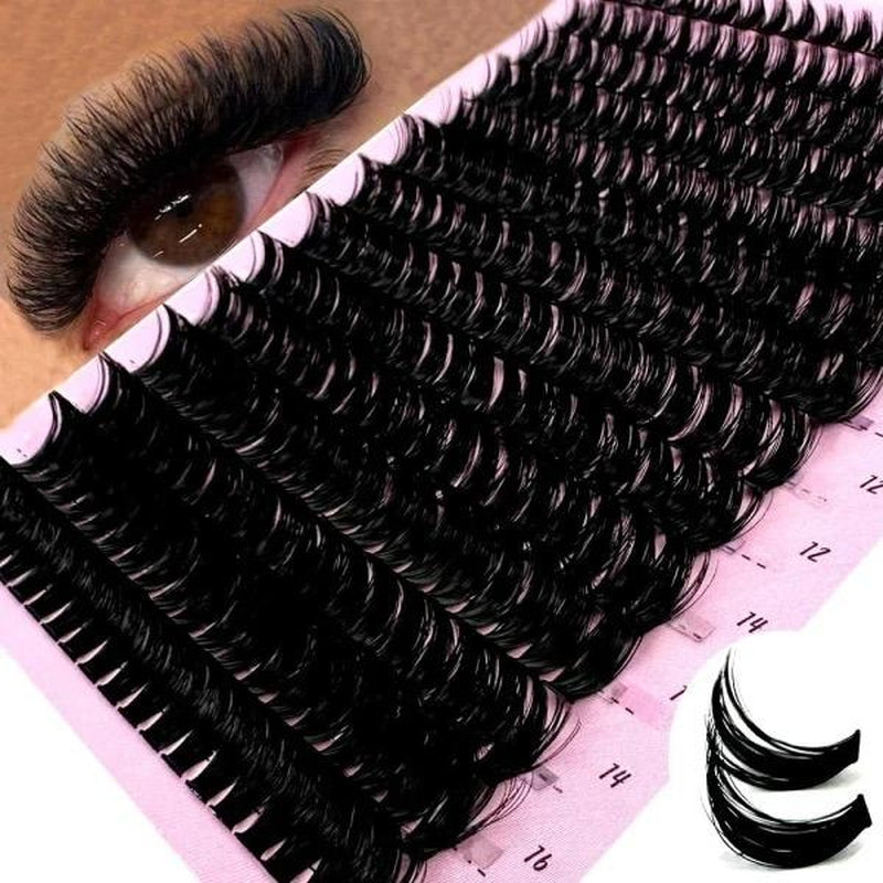 Cluster Eyelash Extension Mix Size 16 MM 14 MM 12 MM 10 MM 8MM Natural Style Individual Eyelashes Cutestsales Co. Lashes