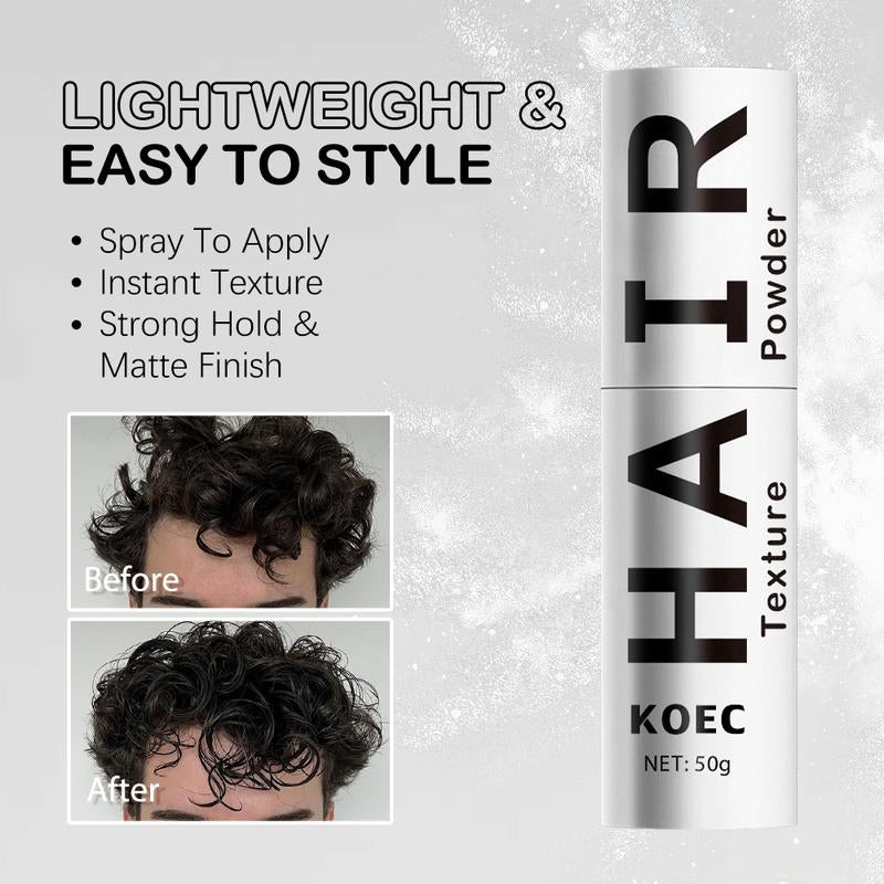 KOEC Strong Effect Dry Shampoo(2.8Oz)+Hair Texture Powderl Wash-Free Quick Cleansing of Hair L Keep Hair Fresh