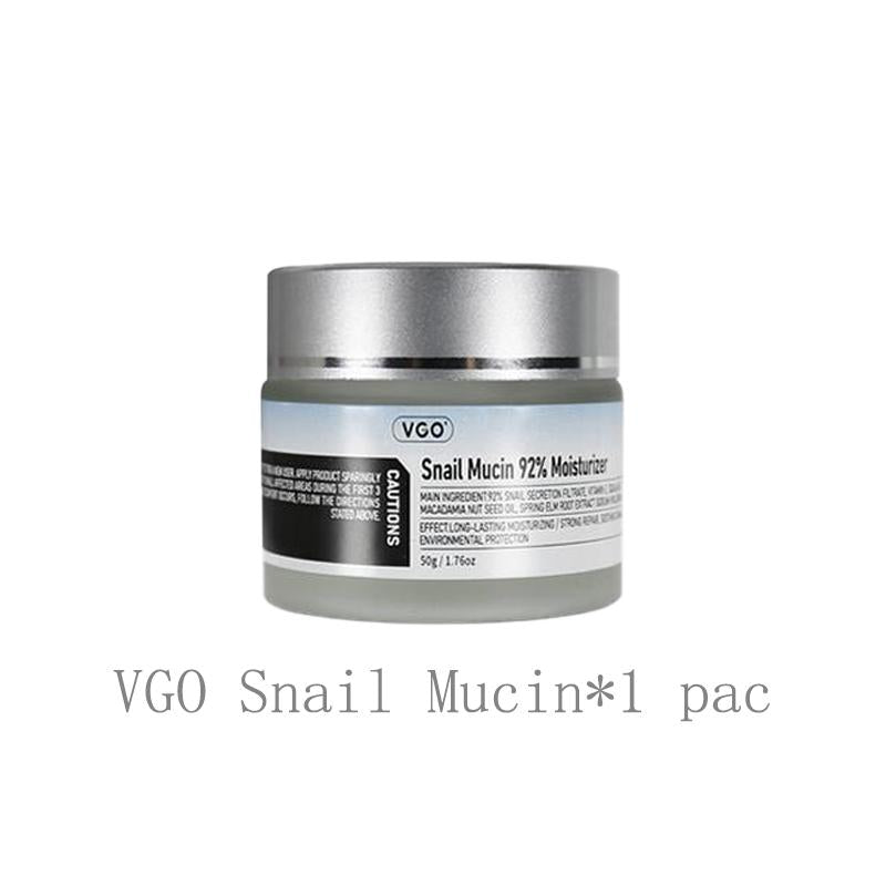 VGO Snail Mucin 92% Moisturizer and Vitamin C Facial Serum Essence30Ml /60Ml  Reduces Facial Fine Lines Hydration and Nourishment for Radiant Skin Hydrating Skin Care Set Moisture Moisturizing Cream Gentle Hyaluronic Comfort Resh Cream Philosophy