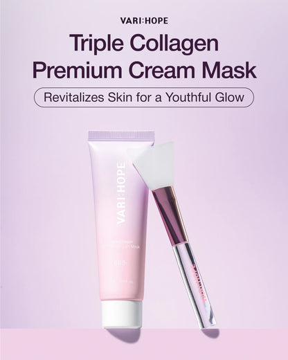 Revitalize Your Skin with Triple Collagen Premium Cream Mask