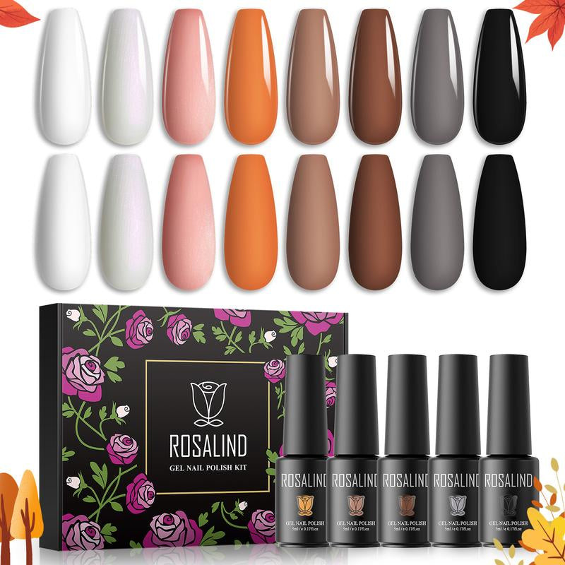 ROSALIND 8/20/23PCS Gel Nail Polish Set Christmas Suprise& Aticipation Gifts Long Lasting UV LED with Red Green Gel Polish Set Glitter Nail Gel